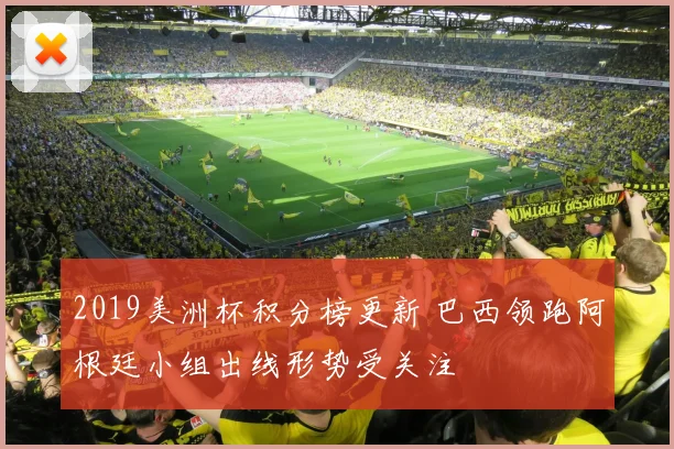 2019美洲杯积分榜更新 巴西领跑阿根廷小组出线形势受关注